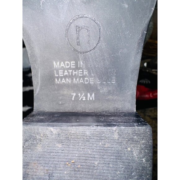 Nicole Womens Black Leather Knee-High Silver Concho Riding Western Boots 7.5 - Picture 5 of 11